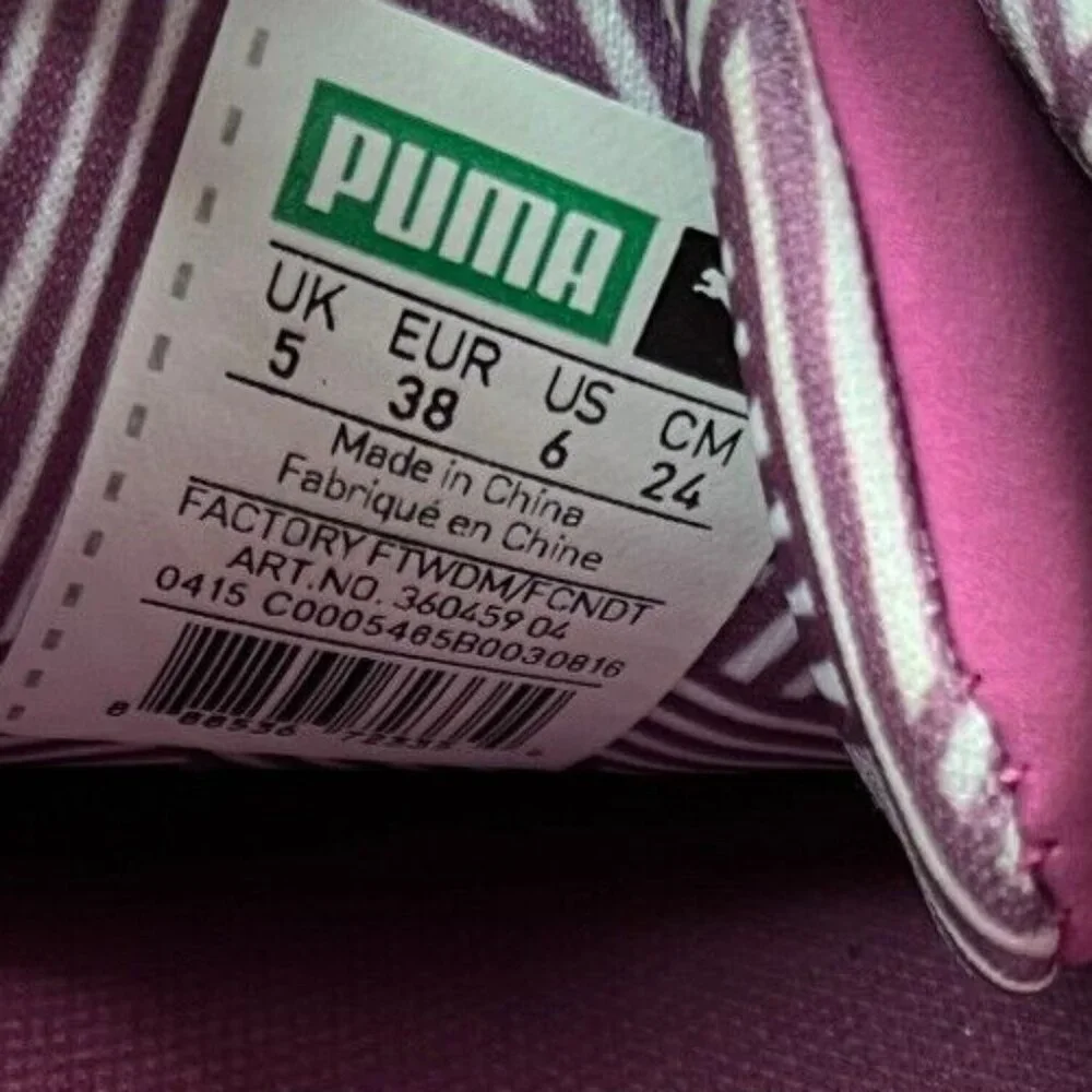 Puma Roma Nm Girls‎ Size 6Y Pink Running Casual Walking Shoes Sneakers